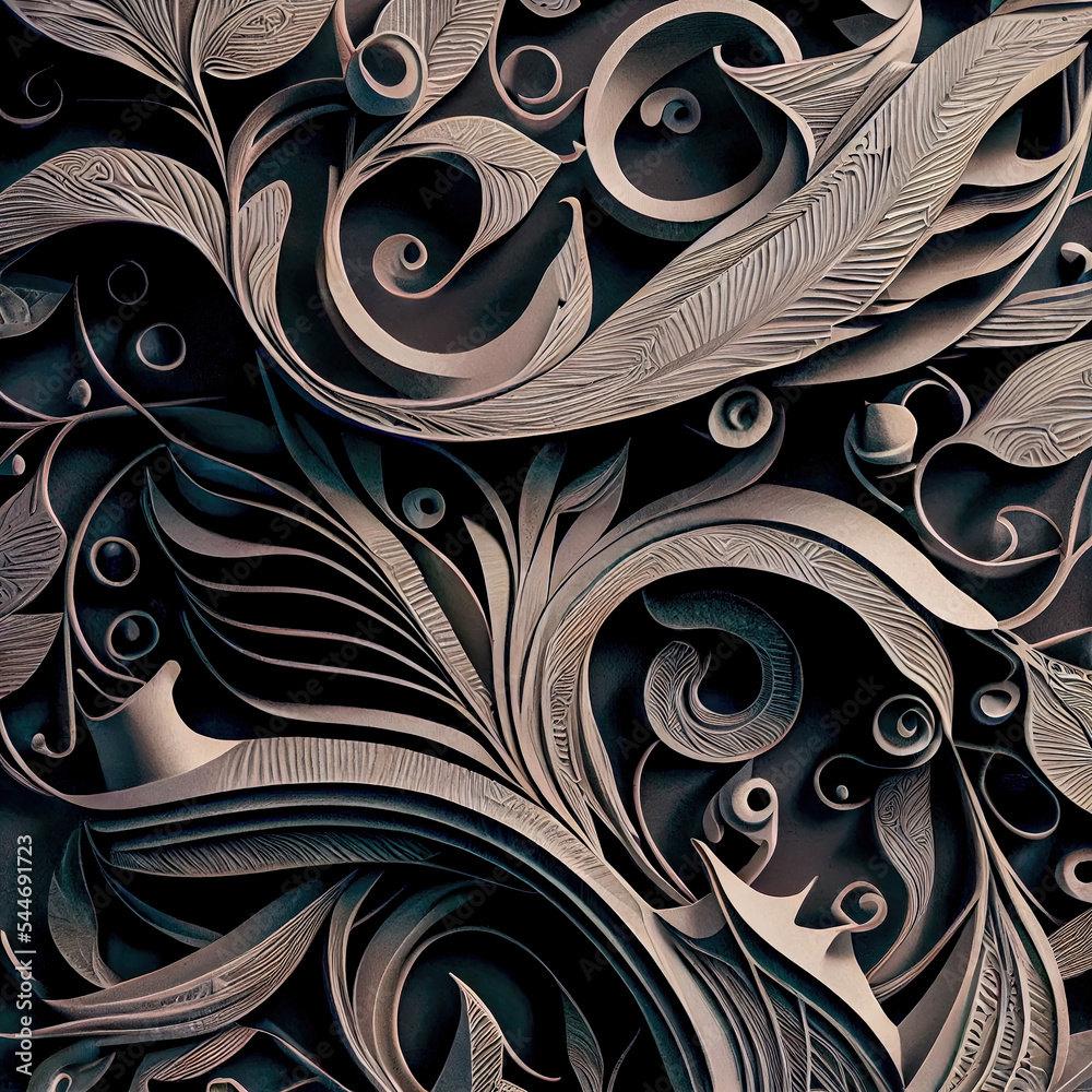  Scherenschnitt Papercut Papercraft Papierkunst Papiermotive 3D AI Motiv 