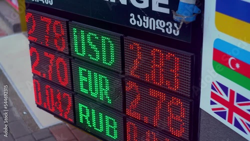 Foreign currency exchange rates in Georgia