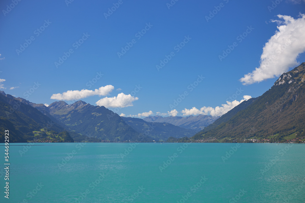 Nice sunny day at Lake Brienz in Switzerland.