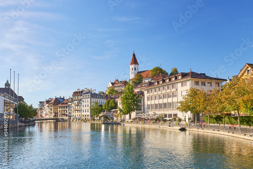 Sunny day in the town of Thun in Switzerland. © MiguelAngel