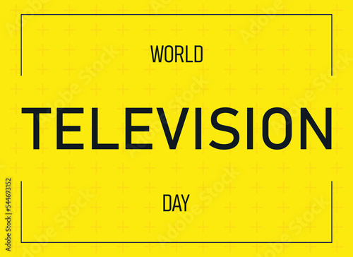 World television day vector graphics