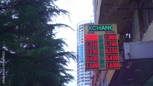 Foreign currency exchange rates in Georgia