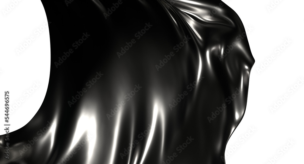 Splash fluid. 3d illustration, 3d rendering.