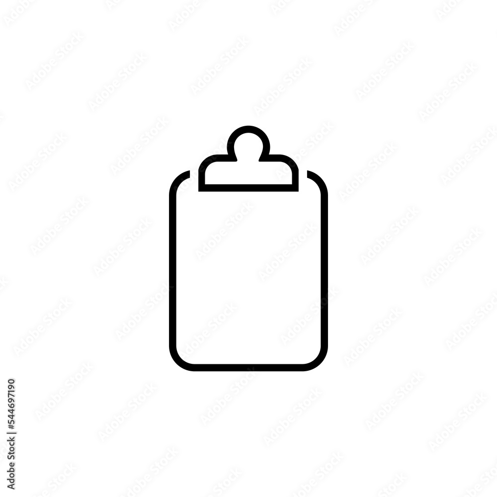 Blank document clipboard line and glyph version, outline and filled vector sign. Blank document clipboard line and glyph version, outline and filled vector sign.