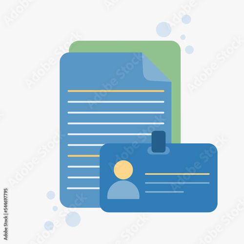 Simple ID and Legal documents. Perfect vector graphics