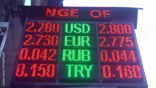 Foreign currency exchange rates in Georgia