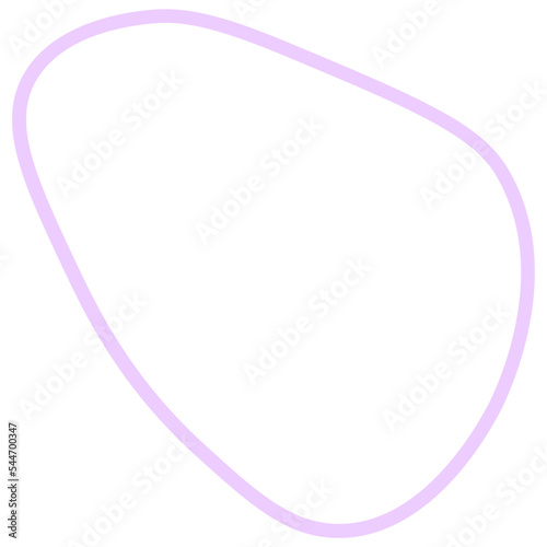 Abstract pastel shape line. Vector illustration.