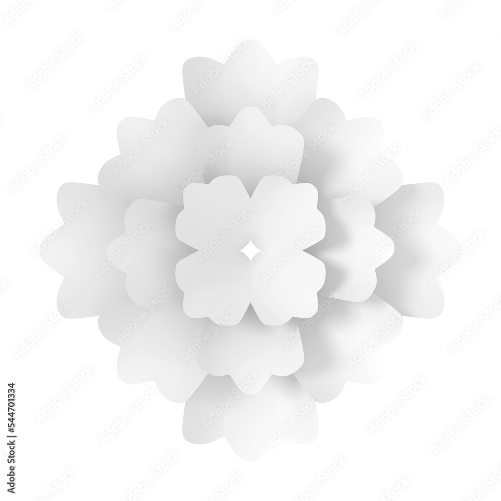 3D paper flower.