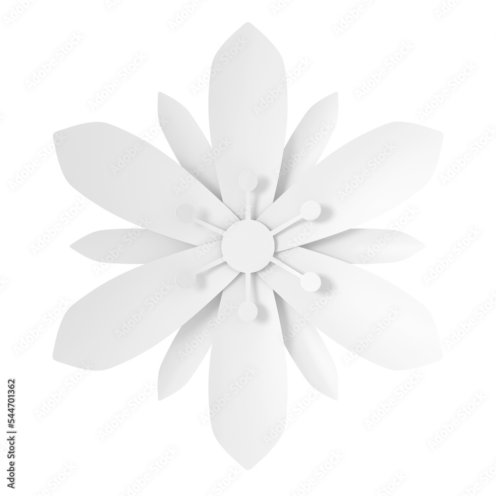 3D paper flower. 3D paper flower.
