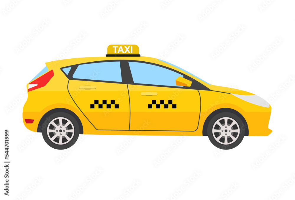 Yellow taxi car