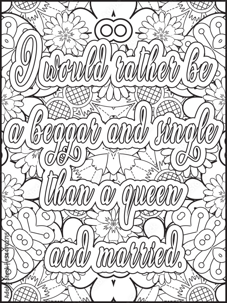 Motivational quotes coloring page. Inspirational quotes coloring page ...