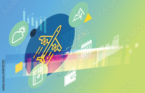 Travel Planning Abstract Illustration