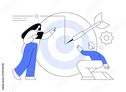 Focus abstract concept vector illustration.