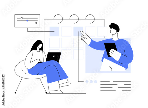 Organization abstract concept vector illustration.