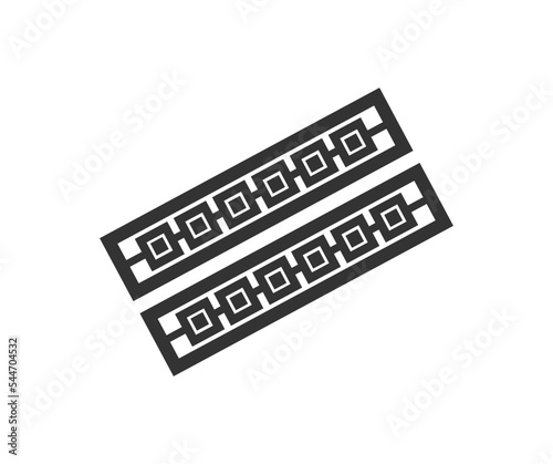 Led strip lights, Diode strip, Led lights tape logo design. LED strip, abstract vector design and illustration.
