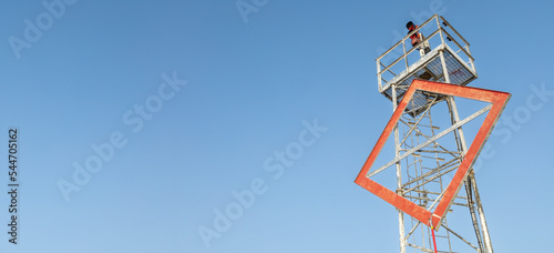 Harbour tower with sky