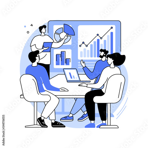 Add idea presentation isolated cartoon vector illustrations.