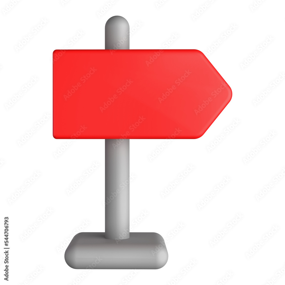 Direction Sign Board 3D
