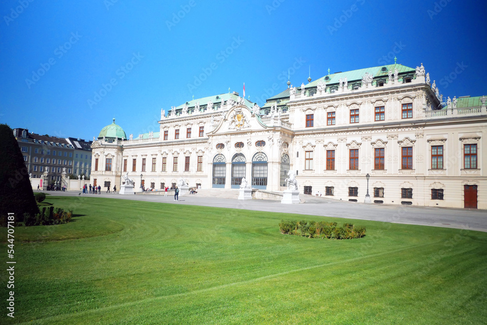 Vienna, Austria. Upper Belvedere Palace. Famous Schloss Belvedere, built by Johann Lukas von Hildebrandt as a summer residence for Prince Eugene of Savoy,