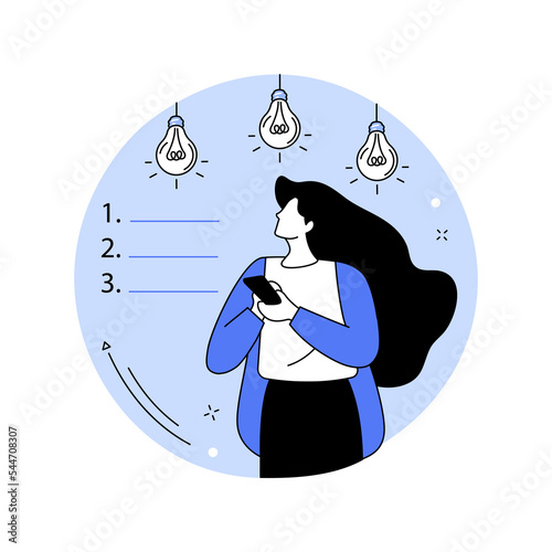 SMART goal setting isolated cartoon vector illustrations.