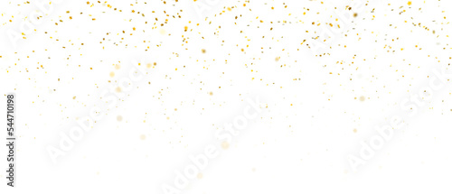 Gold confetti stars. photo