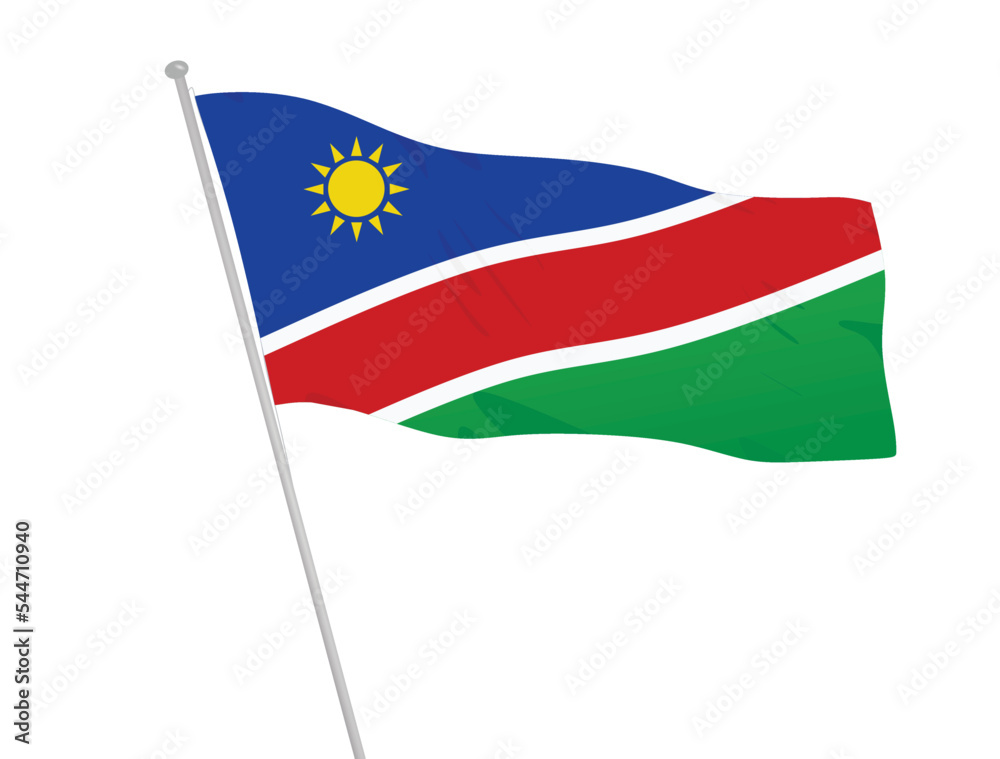 Namibia national flag. vector illustration Namibia national flag. vector illustration