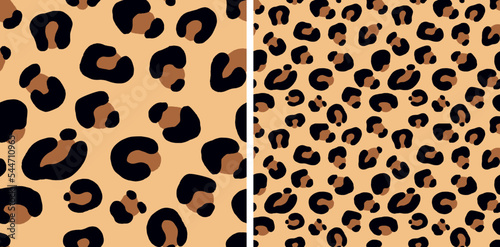 Leopard Animal Print Seamless Pattern Vector Illustration