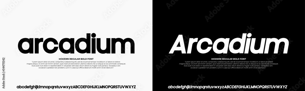 Modern Bold Font. Sans Serif Font. Regular Italic Uppercase Lowercase Typography urban style alphabet fonts for fashion, sport, technology, digital, movie, logo design, vector illustration