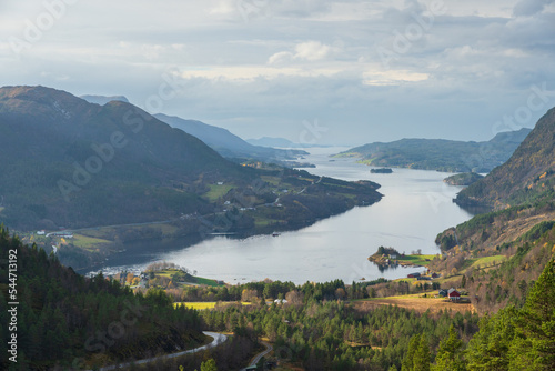 View from Aure, Møre og Romsdal, Norway photo