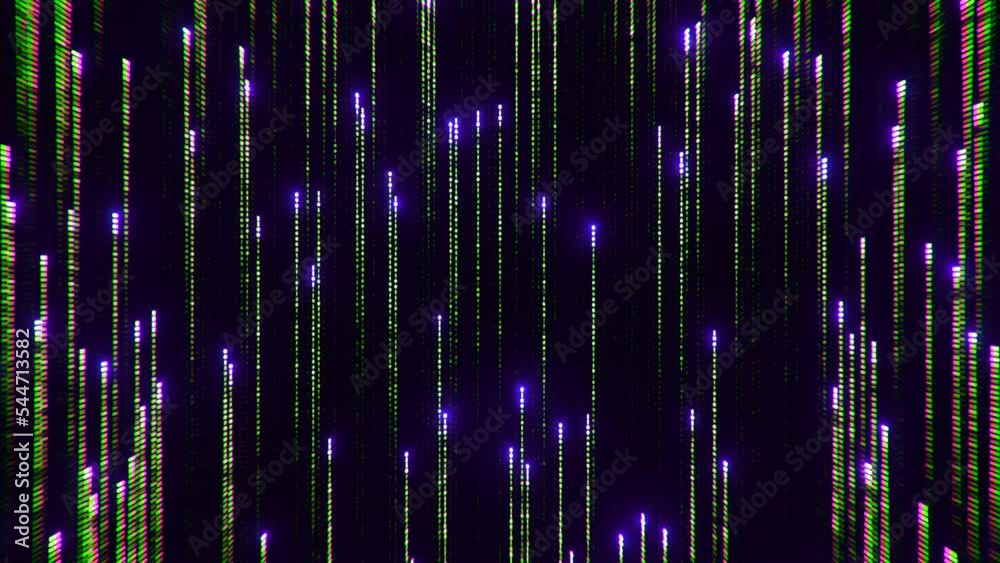 Vidéo Stock Red and purple beams of light. Design. A black background ...