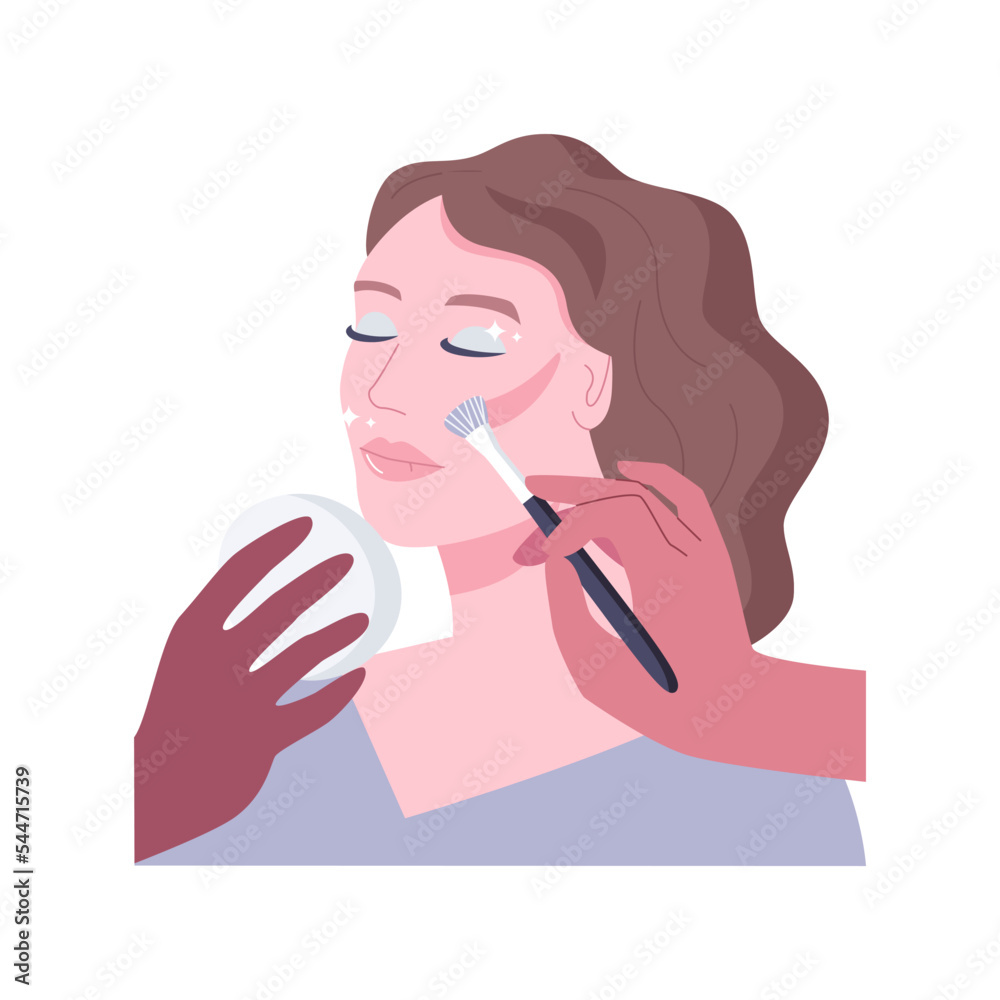 Event makeup isolated cartoon vector illustrations. Event makeup isolated cartoon vector illustrations.