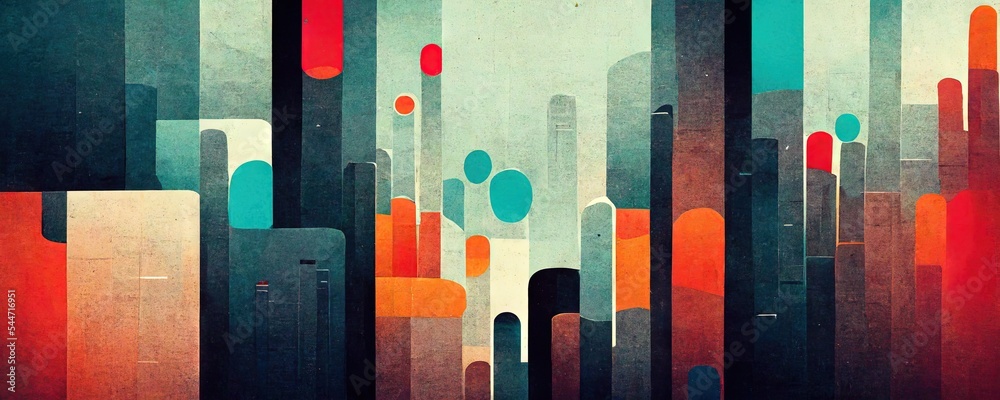 Business background presentation. Network Web Space.
AI generated art illustration.