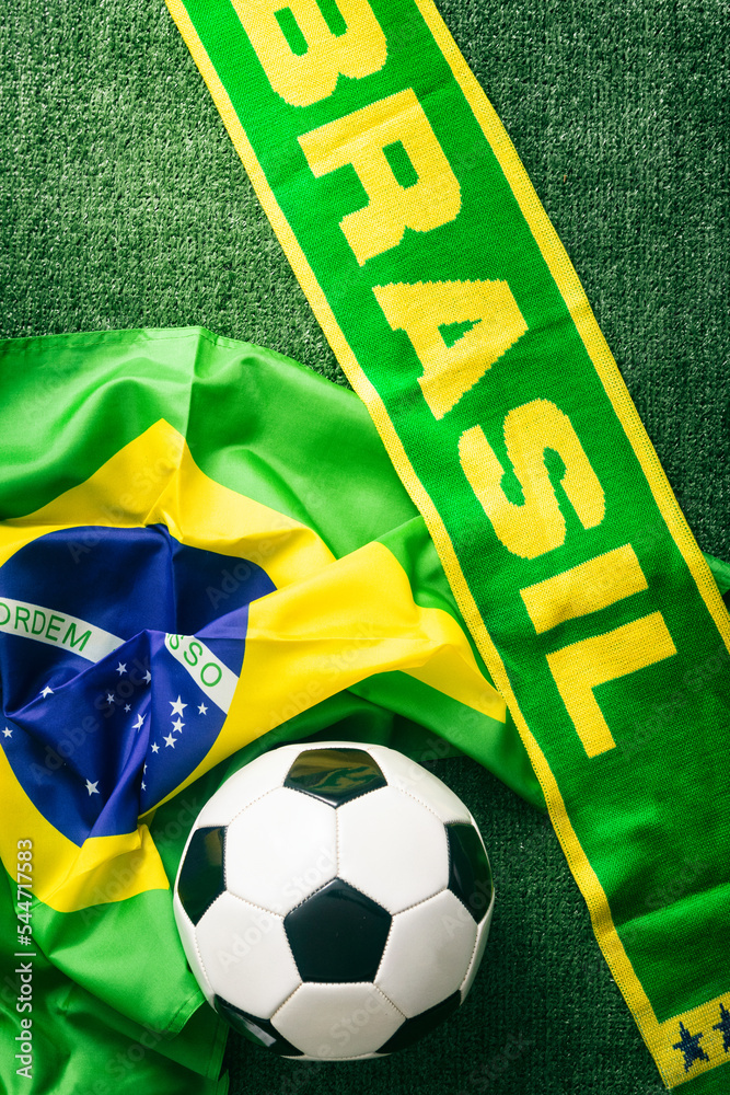 Brazil national football team logo hi-res stock photography and