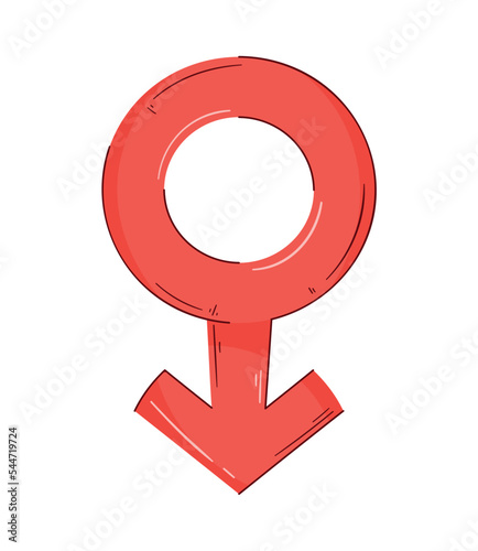 red male gender symbol