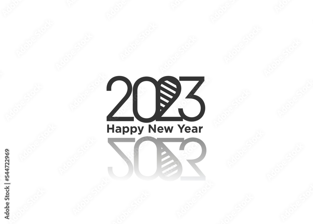 2023 Happy New Year Background Design. Greeting Card, Banner, Poster. Vector Illustration. 2023 Happy New Year Background Design. Greeting Card, Banner, Poster. Vector Illustration.