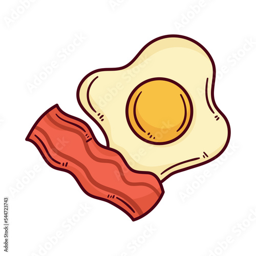 bacon and egg fried