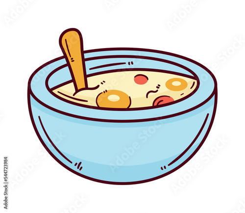 cereal with milk breakfast