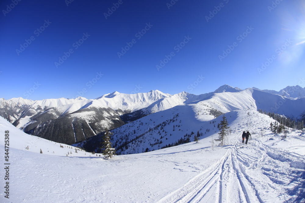 Tatry Zachodnie, West Tatra mountains in winter