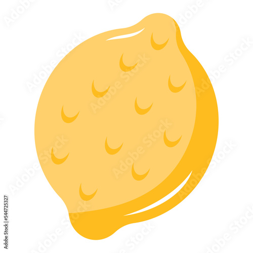 Get a flat icon of lemon 