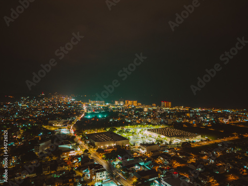 Puerto Vallarta drone noche