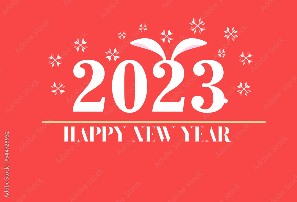 Greeting card 2023.Happy New Year card, poster or banner Greeting card 2023.Happy New Year card, poster or banner
