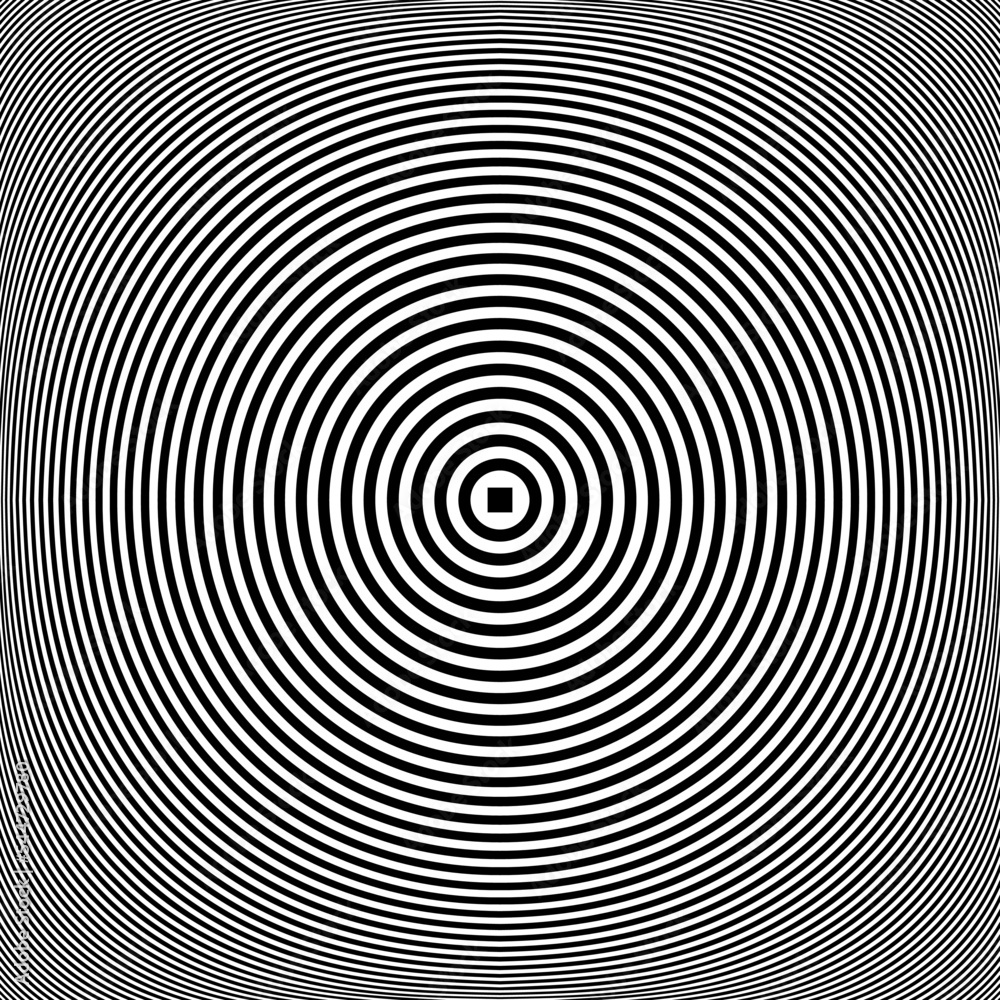 Concentric Rings Pattern. 3D Illusion Effect. Circle Lines Textured Background. Concentric Rings Pattern. 3D Illusion Effect. Circle Lines Textured Background.