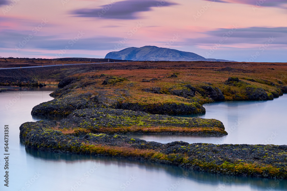 Islandzki krajobraz - obrazy, fototapety, plakaty 