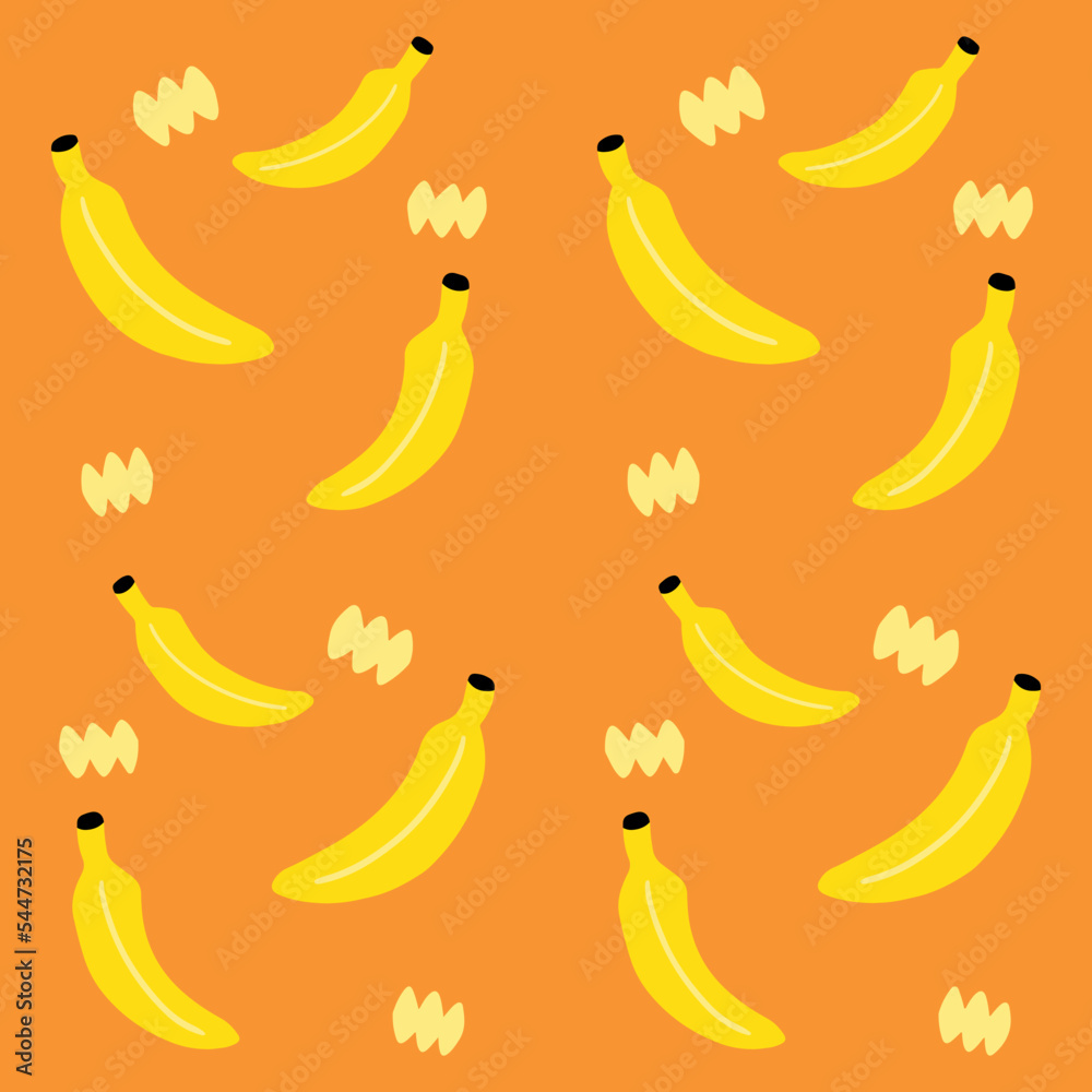 Banana Fruit Seamless Pattern