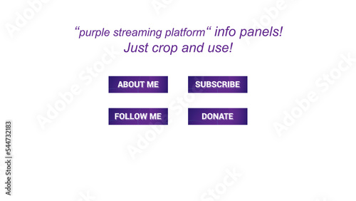 info panels for purple streaming platform