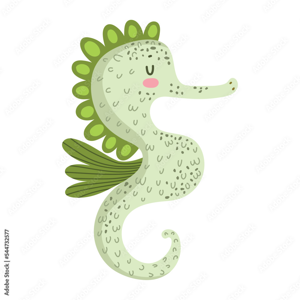 Naklejka premium seahorse sea life