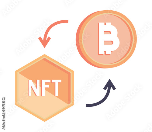 NFT and bitcoin