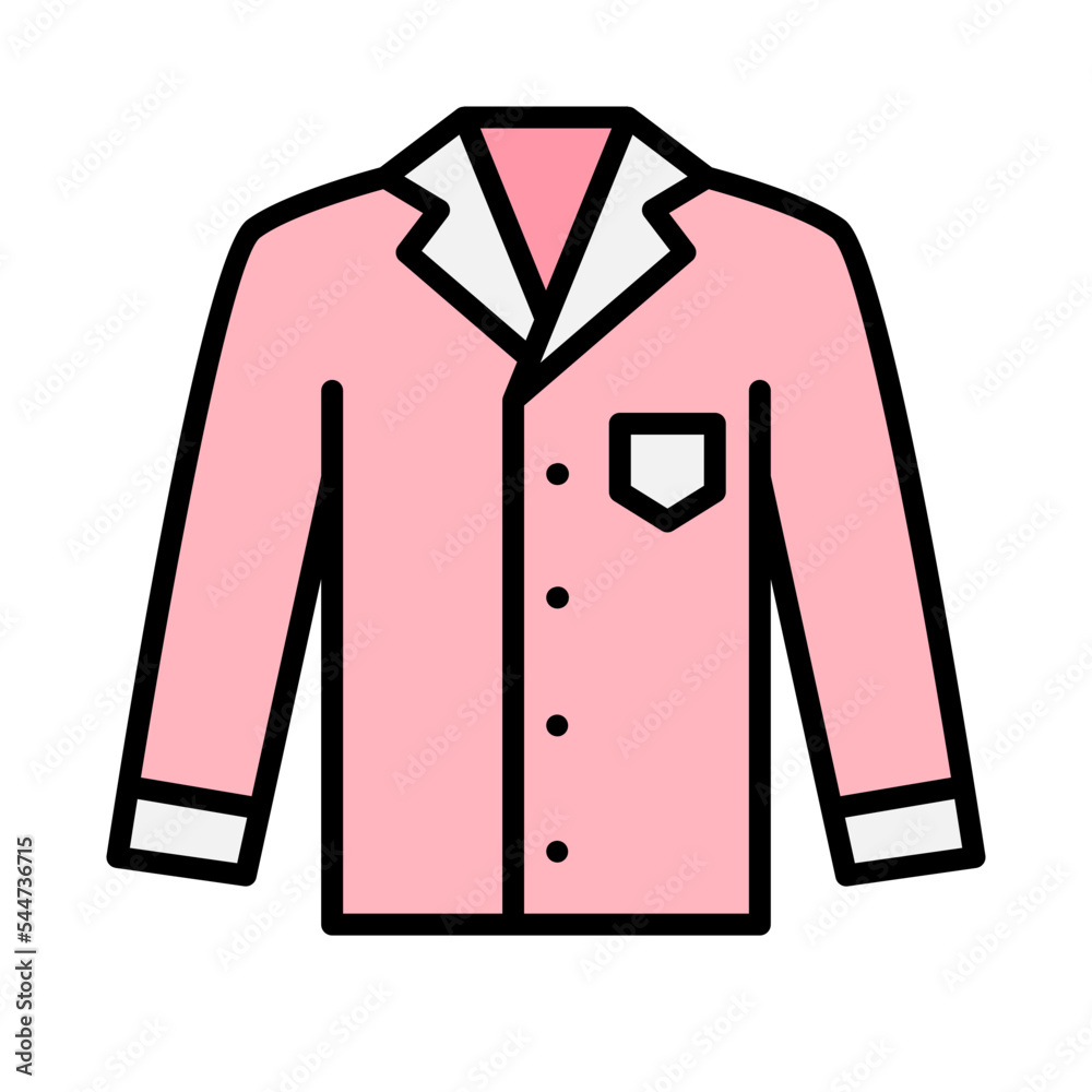 Illustration of Pajamas design Icon Illustration of Pajamas design Icon