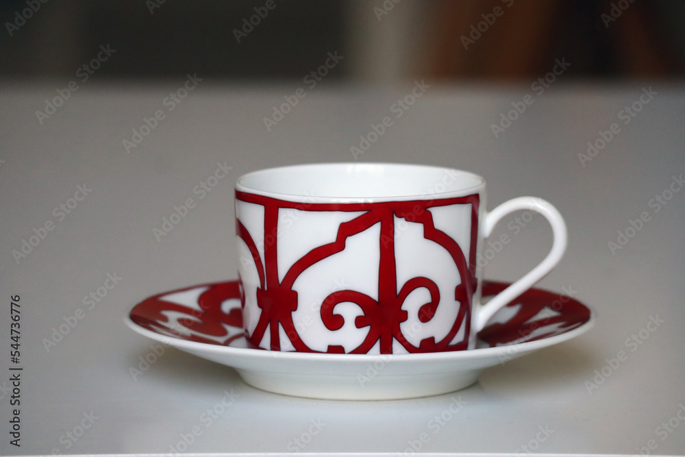 Nice, France - 09.11.2022 : Hermes cup and saucer, Balcon du Guadalquivir  collection Photos