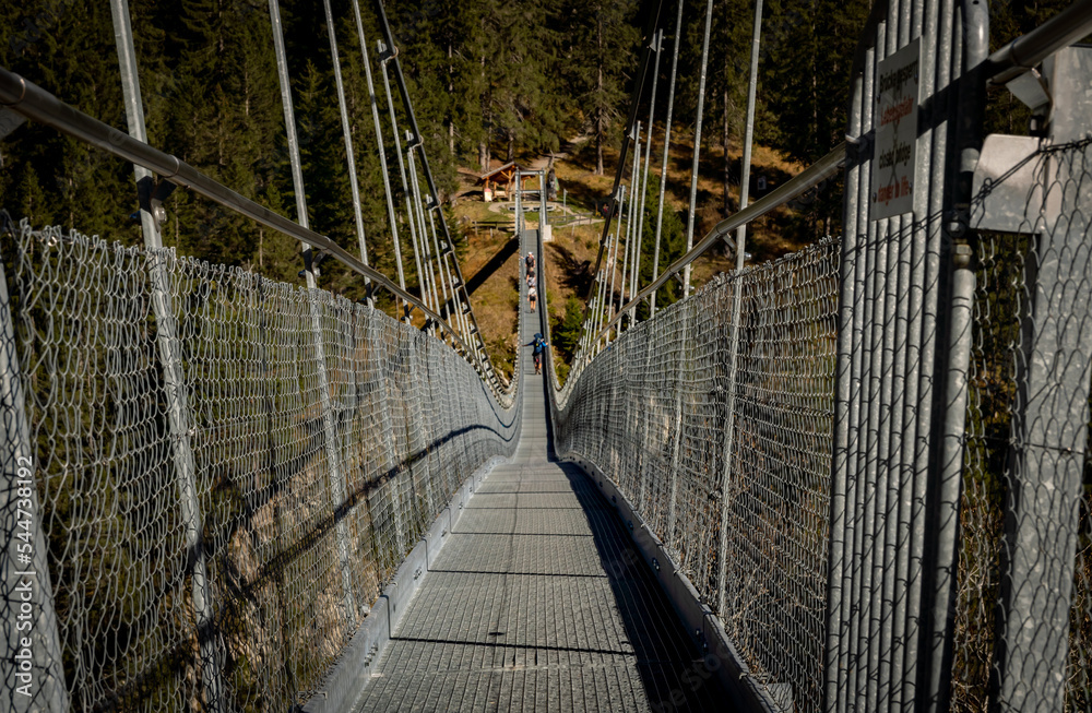 Obraz premium suspension bridge in austria